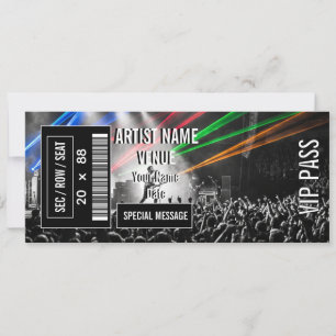 Konzert-Ticket-Geschenkidee DIY-Event-Ticket Einladung