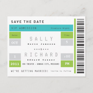 Konzert Ticket Save the Date