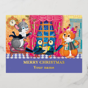 Konzert Young Animal Folien Feiertagspostkarte