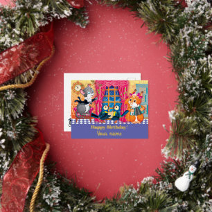 Konzert Young Animal Folien Feiertagspostkarte