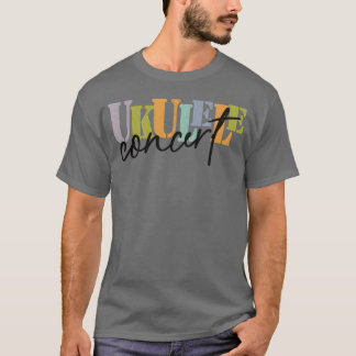 Konzerte Ukulele auf pastellfarbenem Geschenk T-Shirt