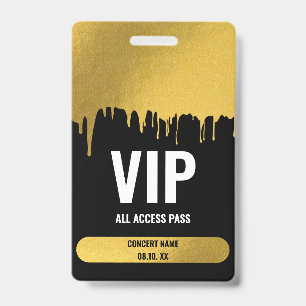 Konzertfestival VIP Individuelle Name Ausweis