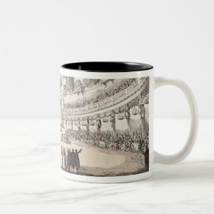 Konzertsaal in Venedig, 18. Jahrhundert (farbiges Zweifarbige Tasse