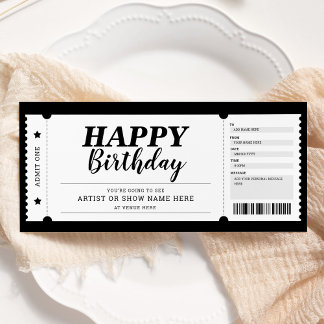 Konzertveranstaltungsshows-Geschenkticket für jede Einladung