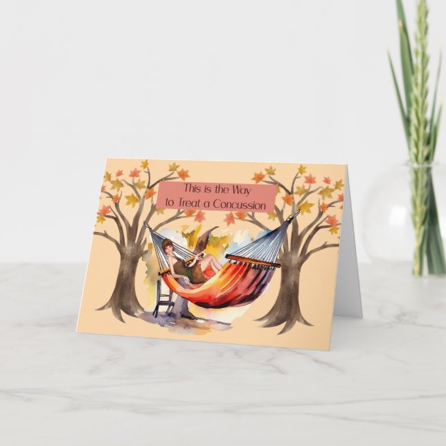 Konzussion wird bald weiblich dankeskarte (Vorderseite)