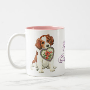 Kooiker-Herz-Mama Zweifarbige Tasse