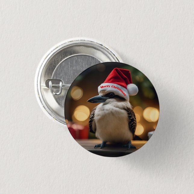 "Kookaburas' Weihnachtsjubiläum" Button (Vorne & Hinten)