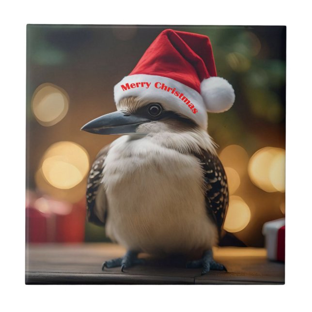 "Kookaburas' Weihnachtsjubiläum" Fliese (Vorderseite)