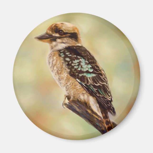 Kookaburra - Australian Bird Art Magnet (Vorne)