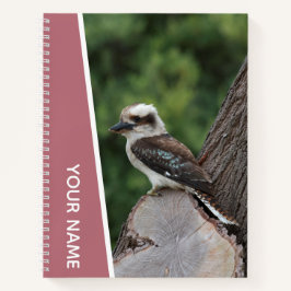 Kookaburra Australien Laughing Bird, Rose Gold Notizbuch