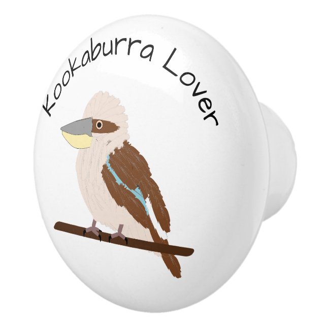 Kookaburra Design Personalised Keramikknauf (Rechts)