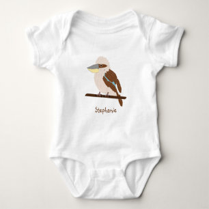 Kookaburra-Design personalisiert Baby Strampler
