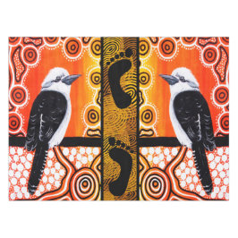 Kookaburra Dreaming Aborigine-Kunst Tischdecke