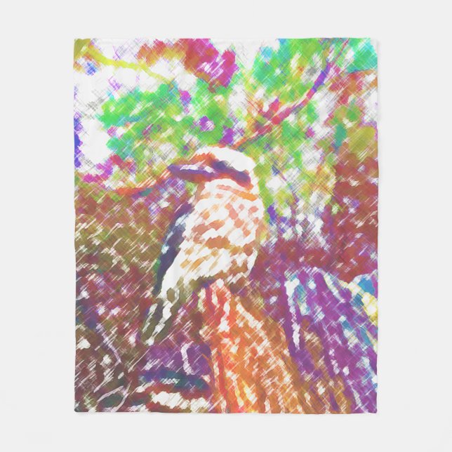 Kookaburra Fleece Blanket (Vorderseite)