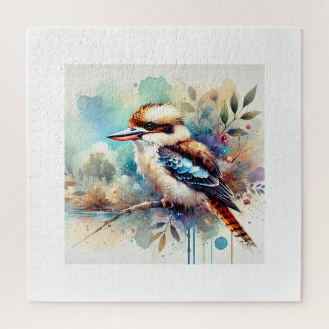 Kookaburra in Light 230824AREF128 - Watercolor Puzzle (Vertikal)