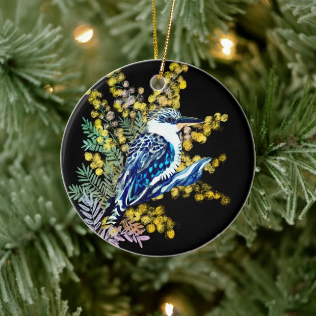 Kookaburra Keramik Ornament (Baum)
