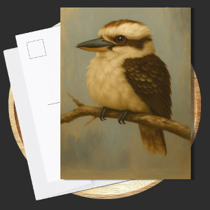 Kookaburra Postcard   Australien Bird Art Print Postkarte