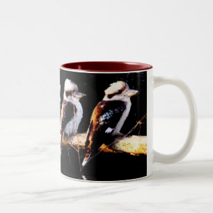 Kookaburra Vogel-Ansammlungs-Tasse Zweifarbige Tasse