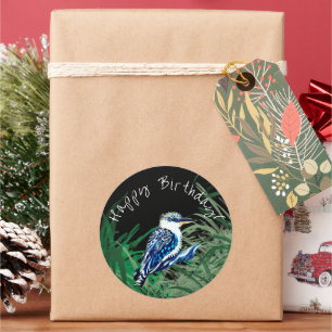 Kookaburra zum Geburtstag Runder Aufkleber