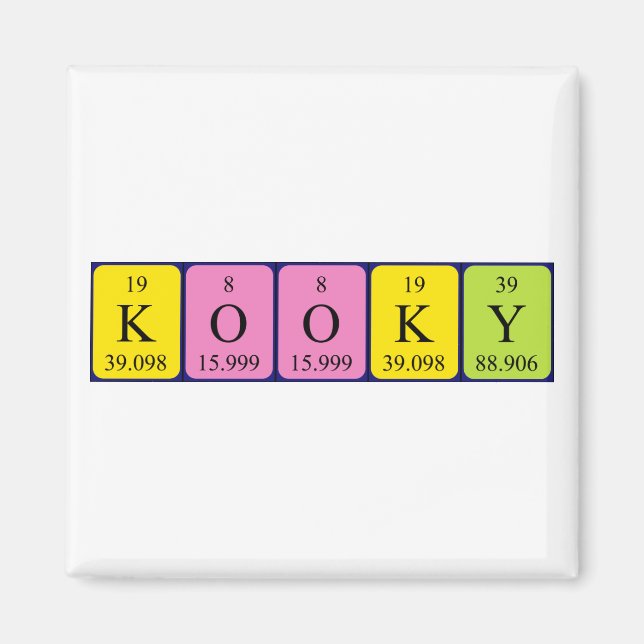 Kooky Periodenmagnet Magnet (Vorne)