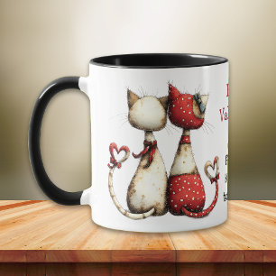 Kool Cat Süßer Valentinstag Tasse