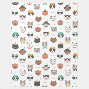 Kool Cats 60x80 Fleece Blanket