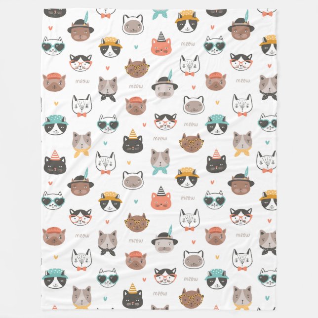Kool Cats 60x80 Fleece Blanket (Vorderseite)