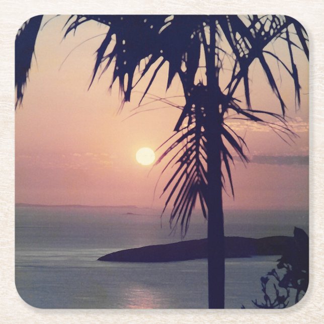 Koolan Sonnenaufgang Rechteckiger Pappuntersetzer