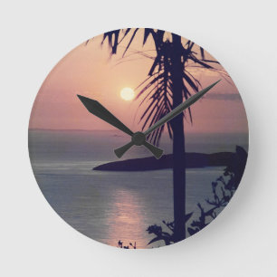 Koolan Sunrise Runde Wanduhr