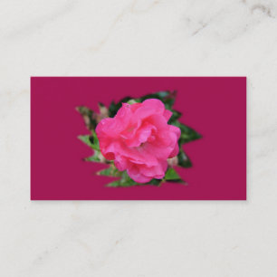 Kooperations-Geschäftskarte, rosa Rose Visitenkarte
