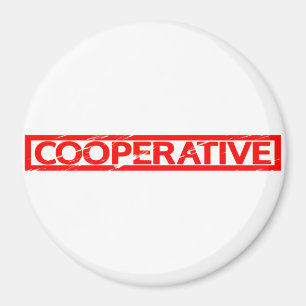 Kooperative Briefmarke Magnet