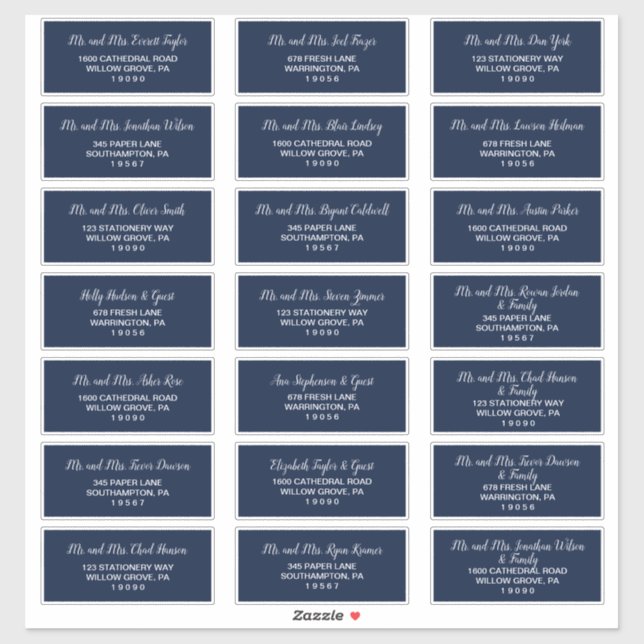 Koordinate für den Blumenanker | Guest Address Lab Aufkleber (Blatt)