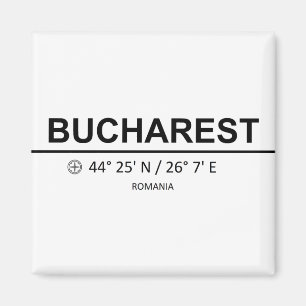 Koordinaten Bukarest Magnet