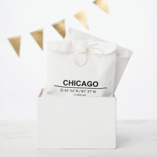 Koordinaten Chicago Geschenktütchen