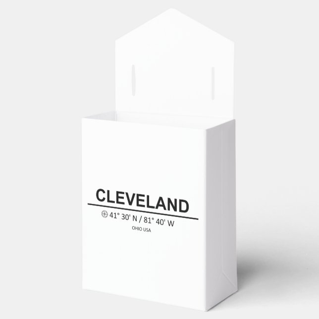 Koordinaten Cleveland Geschenkschachtel (Geöffnet)