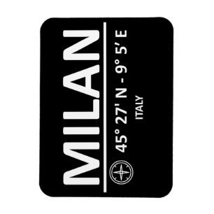 Koordinaten Mailand Magnet