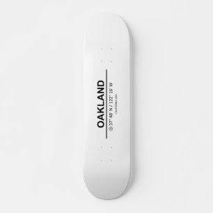 Koordinaten Oakland Skateboard