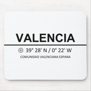 Koordinaten Valencia Mousepad