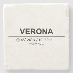 Koordinaten Verona Steinuntersetzer