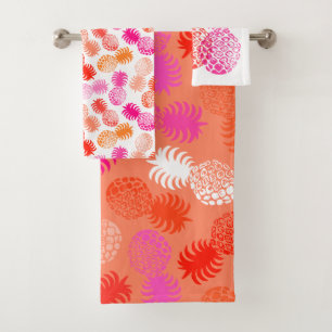 Koordinaten von Momona Hawaiian Tropical Pineaple Badhandtuch Set