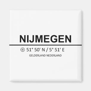 Koordinaten von Nijmegen - Koordinaten von Nijmege Magnet