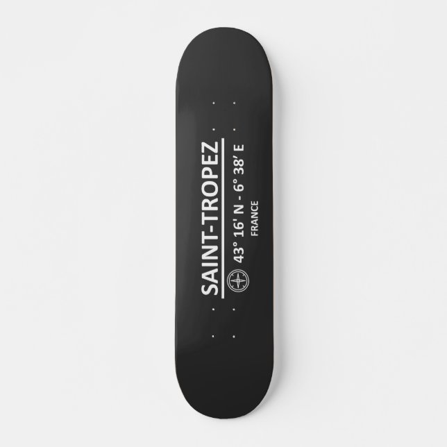 Koordinaten von Saint Tropez Skateboard (Vorne)