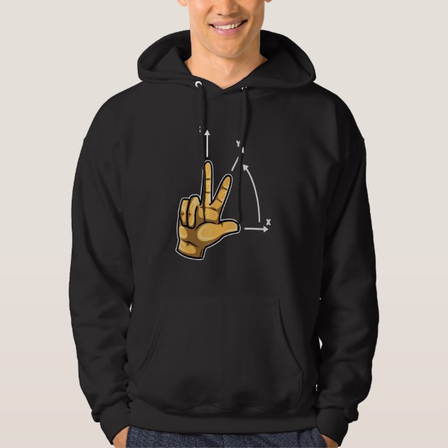 Koordinatensystem CNC-Programmierer Schneidmaschin Hoodie (Vorderseite)