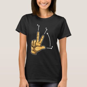 Koordinatensystem CNC-Programmierer Schneidmaschin T-Shirt