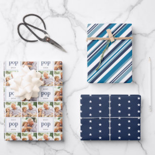 Koordination des besten Pops je Vatertag Geschenkpapier Set