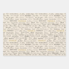 Koordination des Set Schönes venezianisches Wrappi Geschenkpapier Set