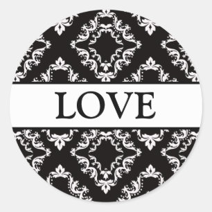 Koordination von Damaskus-Umschlag Aufklebern Runder Aufkleber