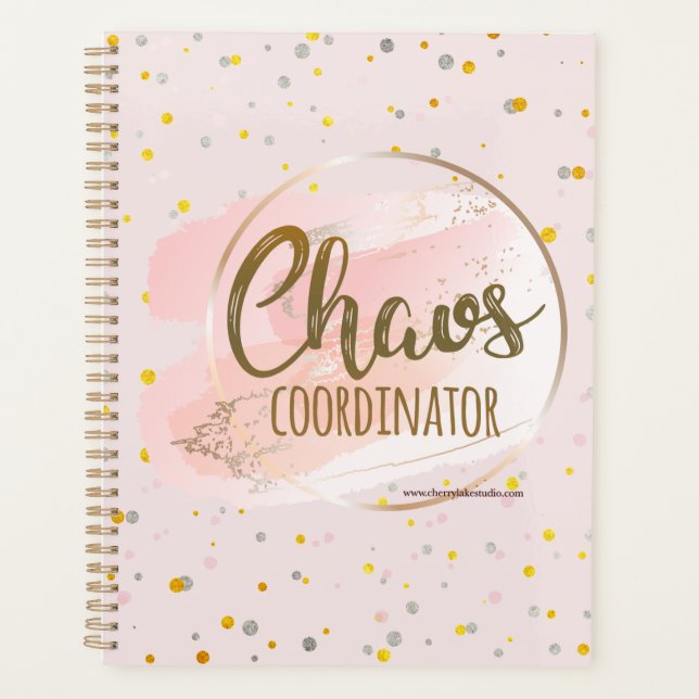Koordinator-Planer für Gold und Rosa Chaos Planer (Vorderseite)