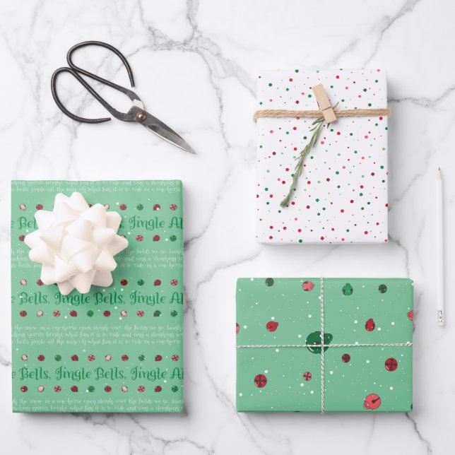 Koordinierung des Set - Weihnachtswrapping Paper Geschenkpapier Set (Vorderseite)