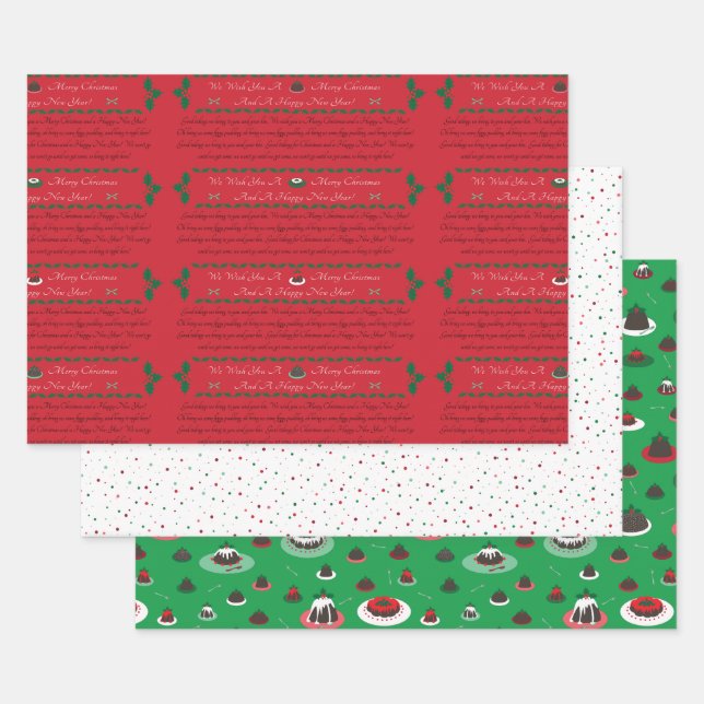 Koordinierung des Set - Weihnachtswrapping Paper Geschenkpapier Set (Set)